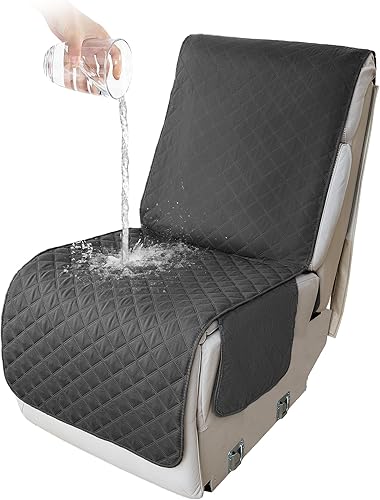Miniatura 128 de HDCAXKJ 100% Fundas impermeables para sofá seccional reclinable en forma de L, funda de sofá reclinable acolchada lavable, fundas de esquina para