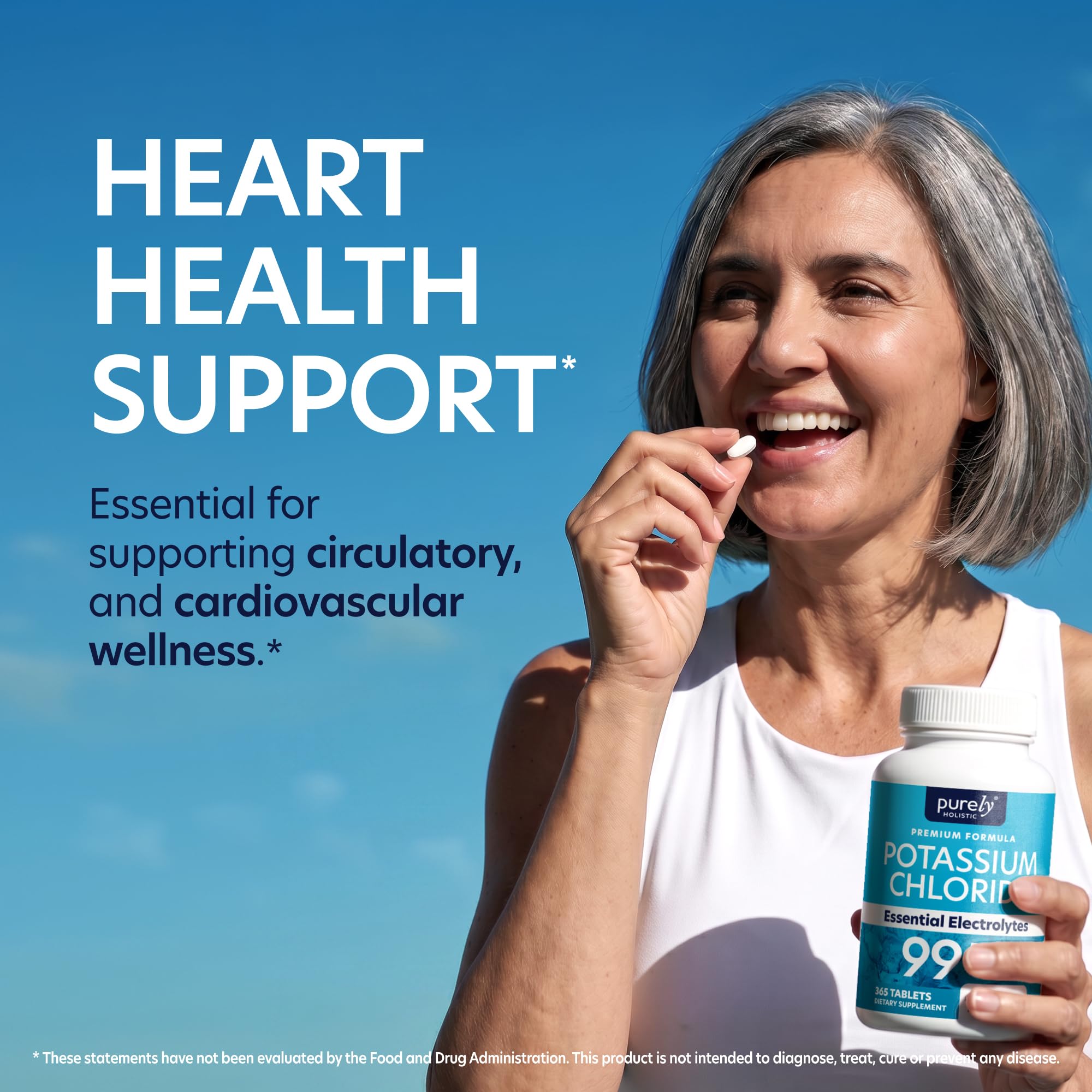 Potassium Chloride Supplement, 1 Year Supply, Heart Health & Fluid Support — Amazon image 4