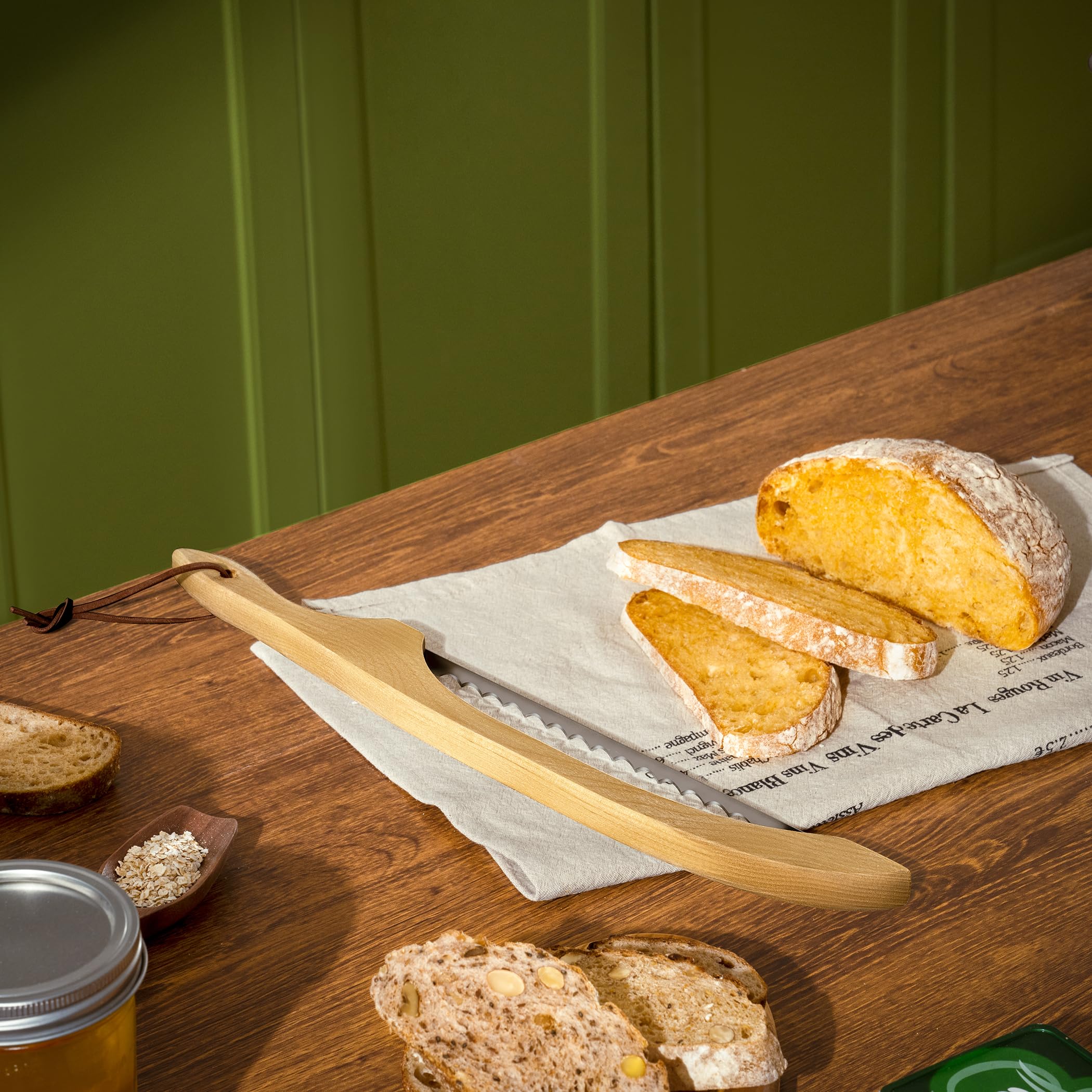 Premium Bread Knife - Slice Sourdough & More -5