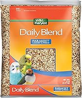 Wild Harvest Daily Blend Bird Food for Parakeets Canaries Finches 5 lbs Orange Essence Nutrition