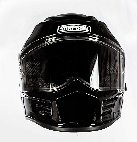 Miniatura 3 de Simpson SPBXL2 Speed Bandit - Casco de carreras de cara completa - XL - Negro brillante escudo transparente incluido - Escudo ahumado oscuro que se
