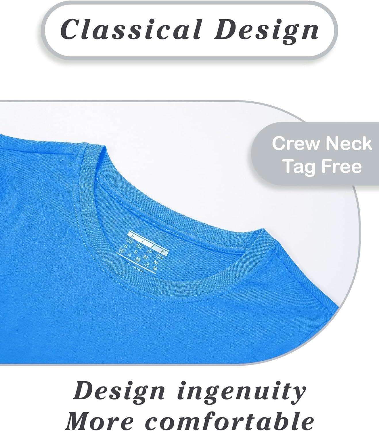 SMENG Women's Cotton Crewneck T-Shirts Short Sleeve Basic Solid Color Tee Classic-Fit Shirt Breathable Comfy Summer Top - Image 4