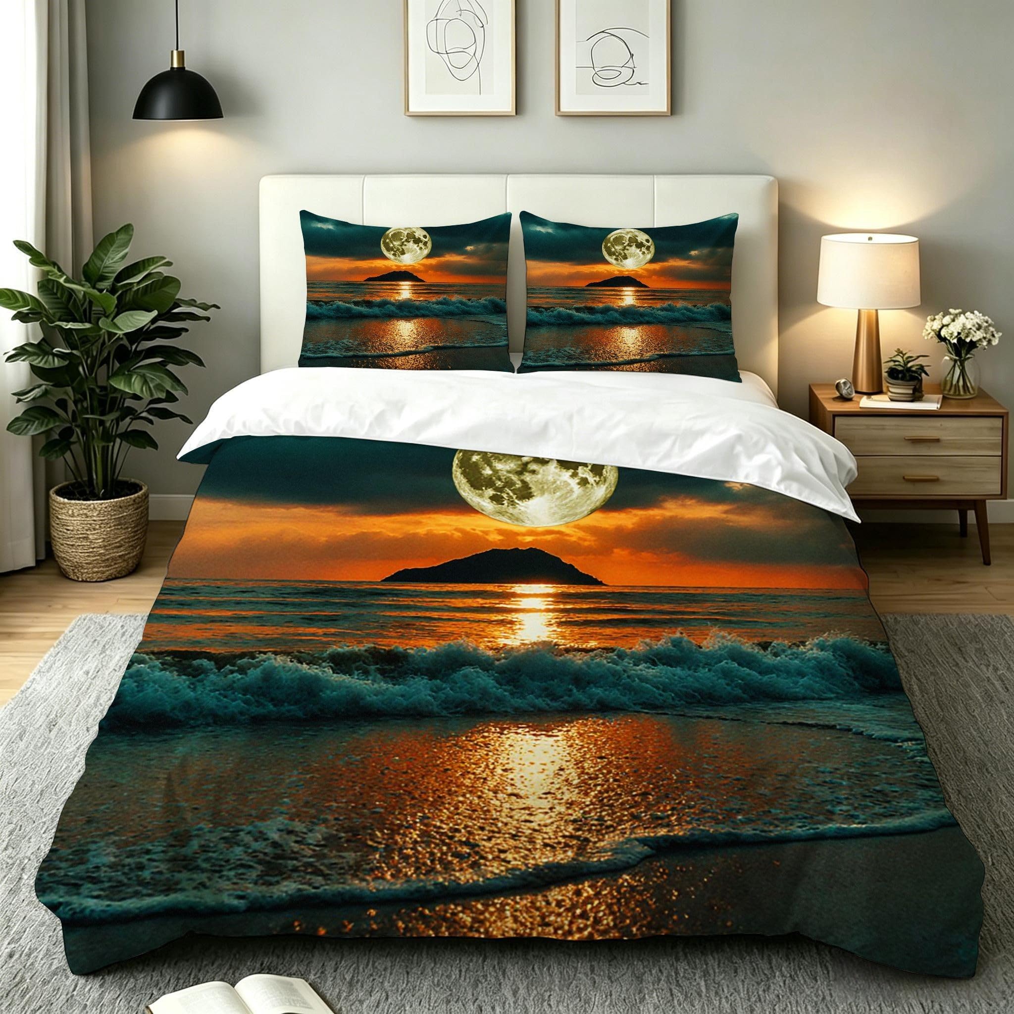 Housse de couette 220x240 Côte Bleue grand teint qui ne décolore pas au lavage