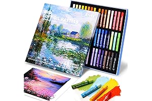 Richeson Artist Oil Pastels 48-Color Set: Vibrant and Creamy Pastels for Artists and Beginners