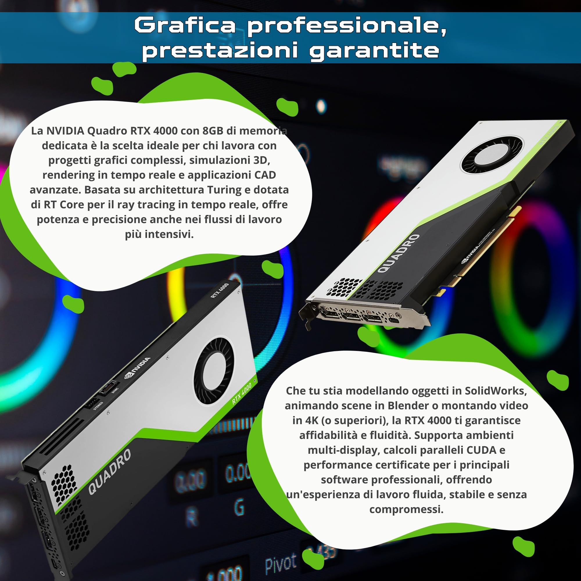 HP Z8 G4 PC Workstation Tower | 2x Intel Xeon Gold 5222| 128GB RAM | 1 TERA SSD Nvme| Nvidia RTX 4000 | Win 11 Pro Garanzia 36 Mesi (Ricondizionato)
