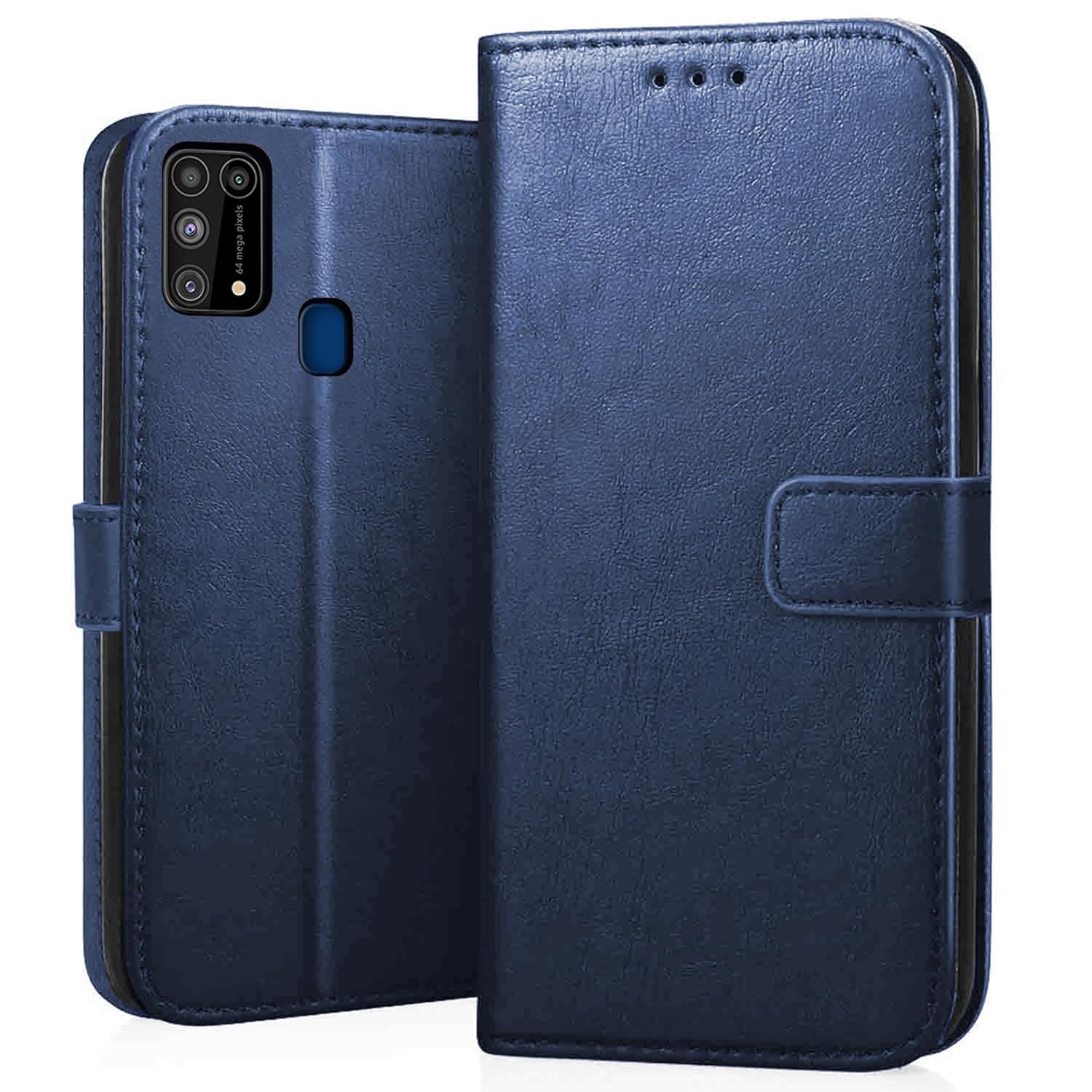 CEDO Samsung Galaxy M31 / F41 / M31 Prime (4G) Flip Cover | Leather Finish | Inside Pockets & Inbuilt Stand | Shockproof Wallet Style Magnetic Closure Back Case Flipcover (Blue) CEDO Samsung Galaxy M31 / F41 / M31 Prime (4G) Flip Cover | Leather Finish | Inside Pockets & Inbuilt Stand | Shockproof Wallet Style Magnetic Closure Back Case Flipcover (Blue)