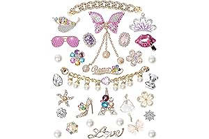 30 PCS Pink Shoe Charms: A Pink Revolution for Bling-Loving Shoe Divas!