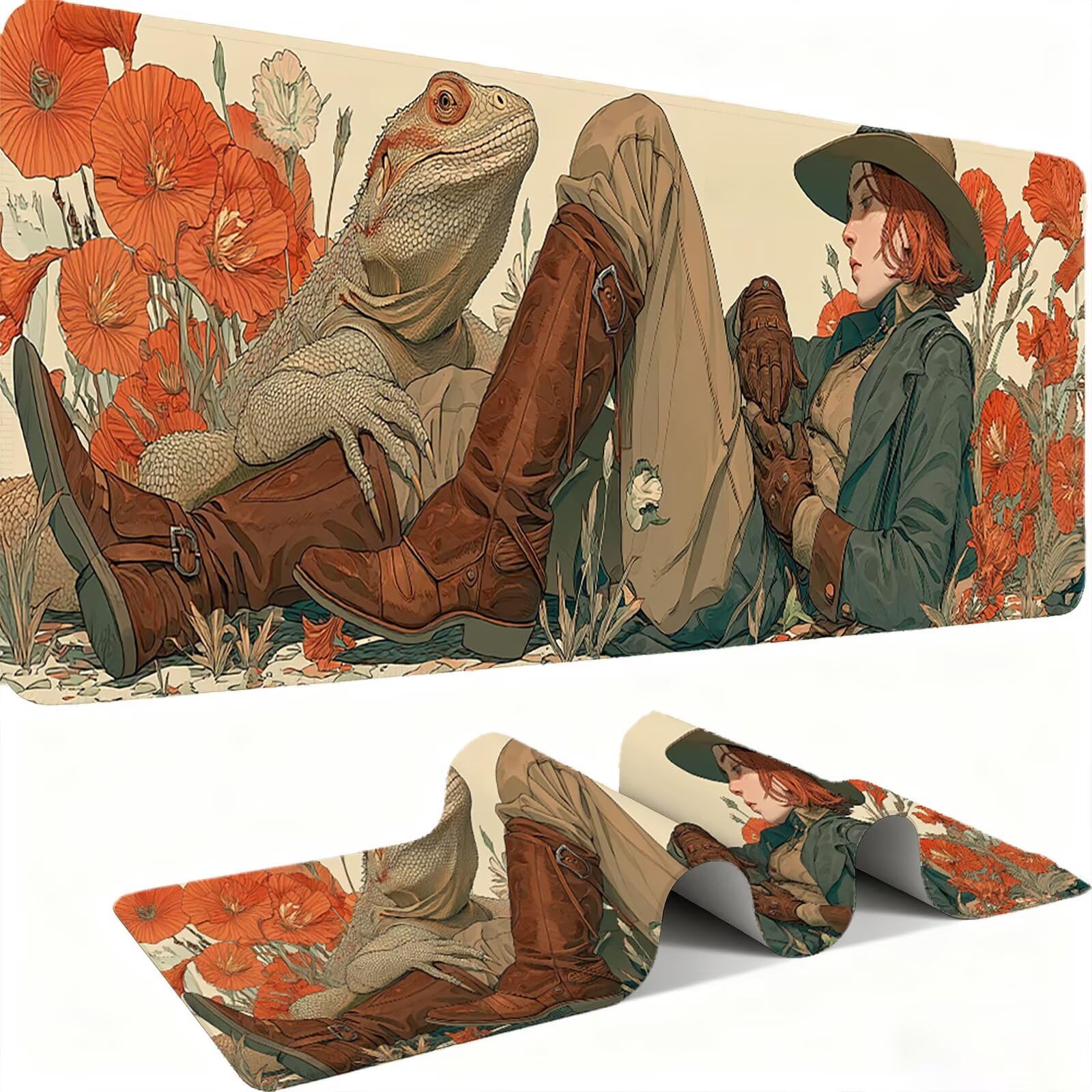 Podkładka pod mysz 1200 x 600 mm Podkładka pod mysz dla graczy, bardzo cienka podkładka na biurko antypoślizgowa gumowa podstawa zmywalna ulepszona prędkość dla komputera, komputera, kobiecego