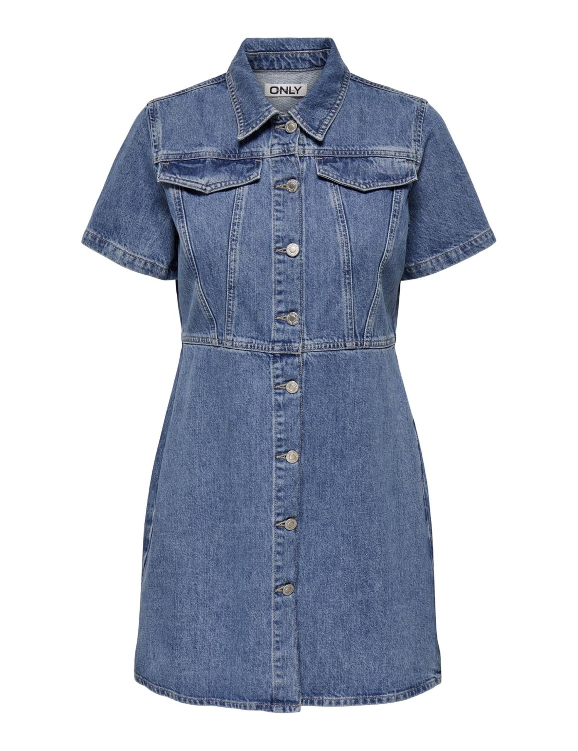 ONLY Damen Onlmalia S/S DNM Dress AKM Noos