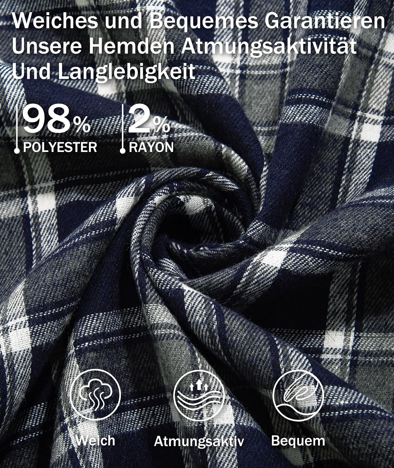 JACKETOWN Camicia Camicia da Bambino a Maniche Lunghe a Quadri per Bambini Camicia Casual per Bambini Camicie in Cotone Camicia per Bambini con Taschino sul Petto