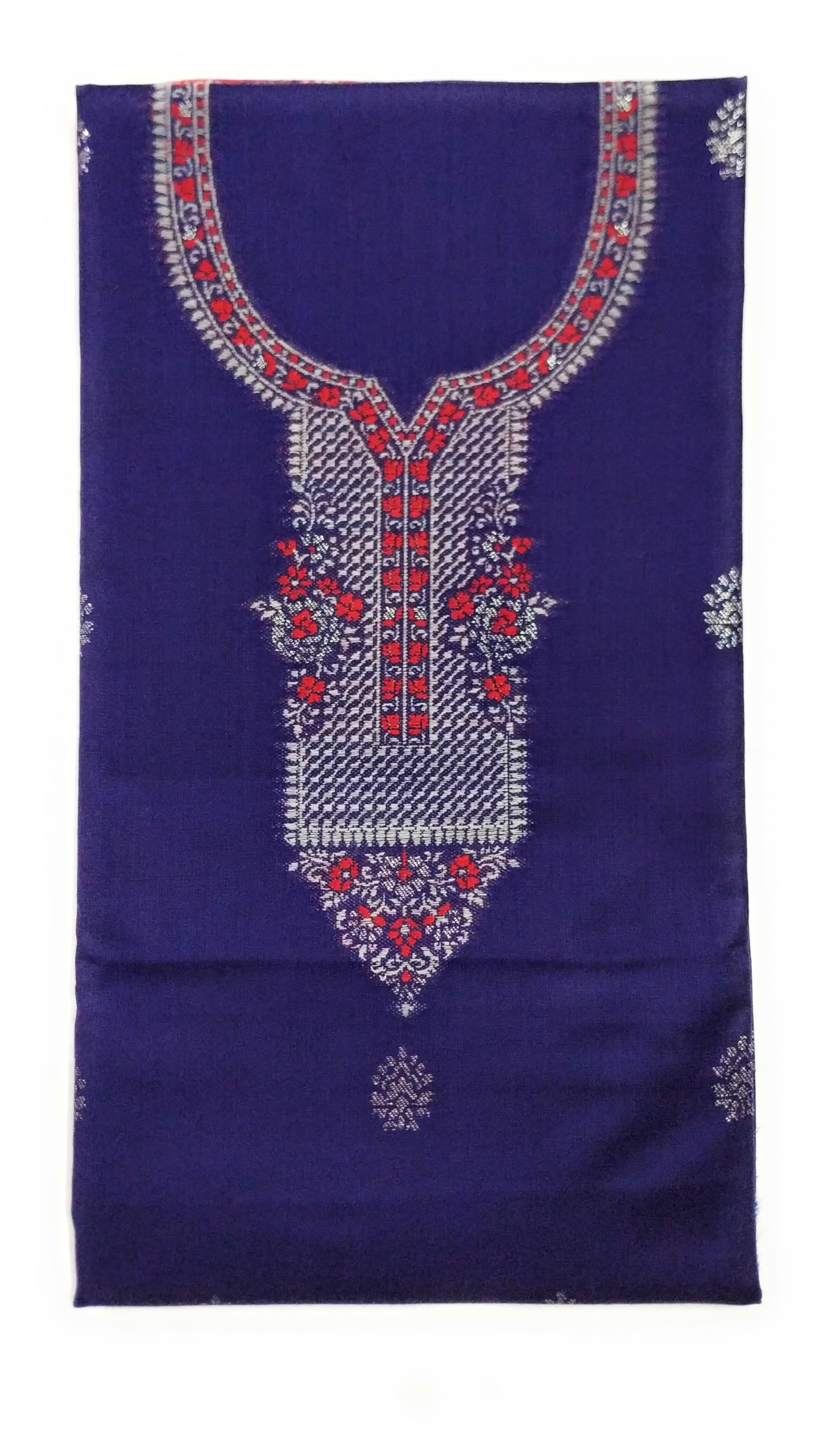 JTM Unstitched Woolen Designer/Beautiful Salwar Suit/Kurta Fabric/Dress Material for Winter with Self Waven Design for Women, Free Size