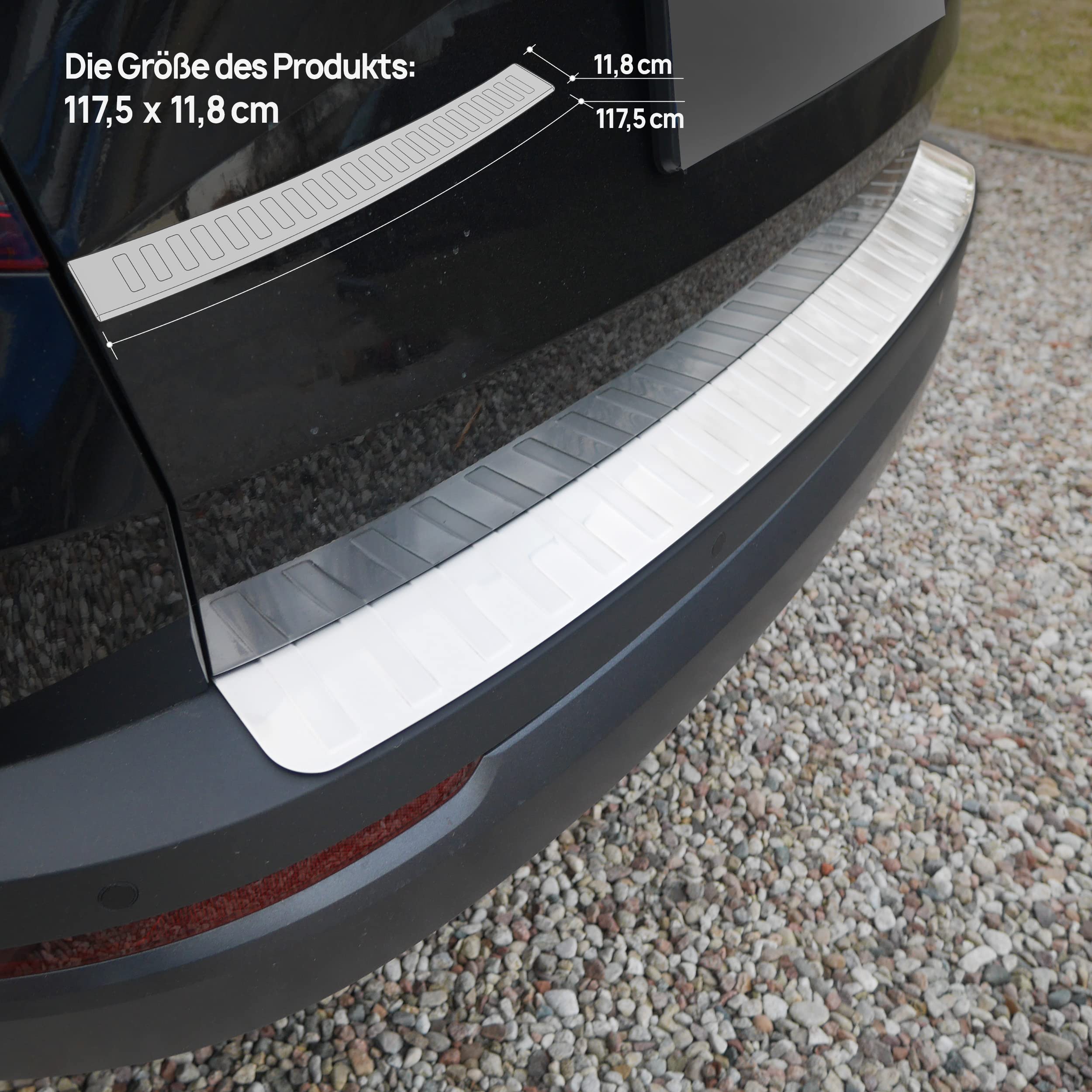 Bundle Anthracite steel bumper protector fits for Skoda Karoq from 2017-2021