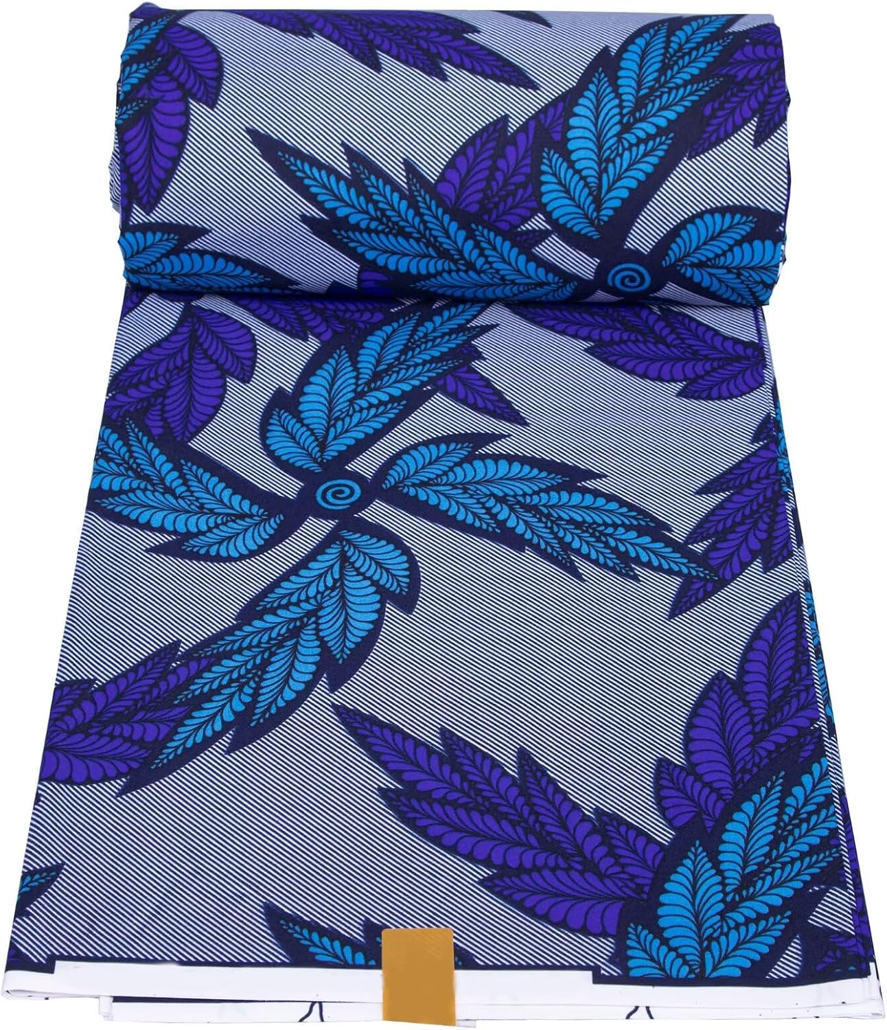BintaRealWax African Fabric Polyester Ankara Prints Leaves Feathers Pattern Fabric Party Dress Sewing Material