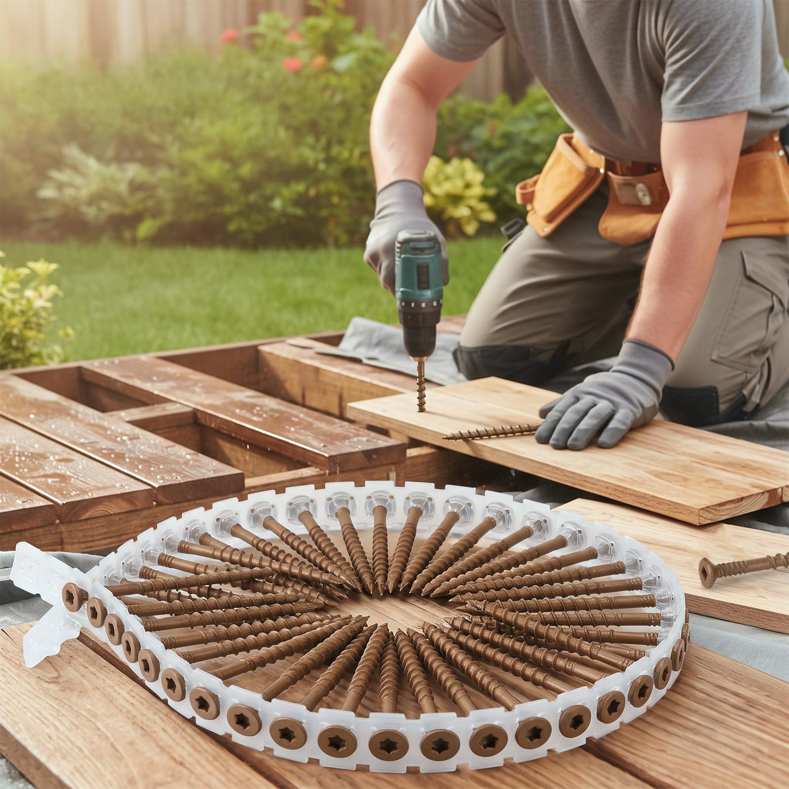 Shimeyao Confezione da 800 viti zincate a testa quadrata a L da 6,3 cm, resistenti per legno, per recinzioni, ponti e progetti in legno, confezione da 8