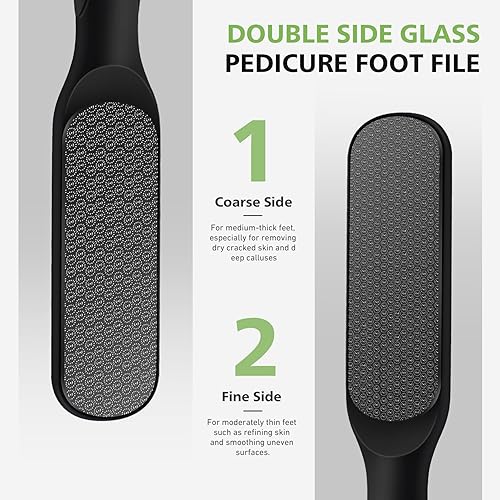 Miniatura 6 de BALUCA Lima de pie de nano cristal para eliminar piel dura, removedor de callos de pies, limpiador de pies duradero, removedor de piel muerta,