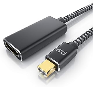 CSL - 4k Mini Displayport zu Hdmi 2.0 Adapter – Mini DP Kabel – 4k@60Hz - Thunderbolt 1-2 - Audio und Video – geeignet für...