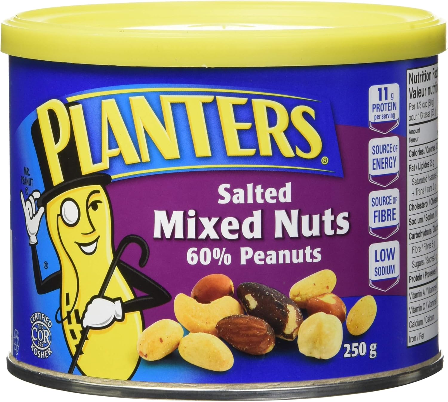 Planters Mixed Nuts 60 Peanuts, 250g Amazon.ca Grocery & Gourmet Food