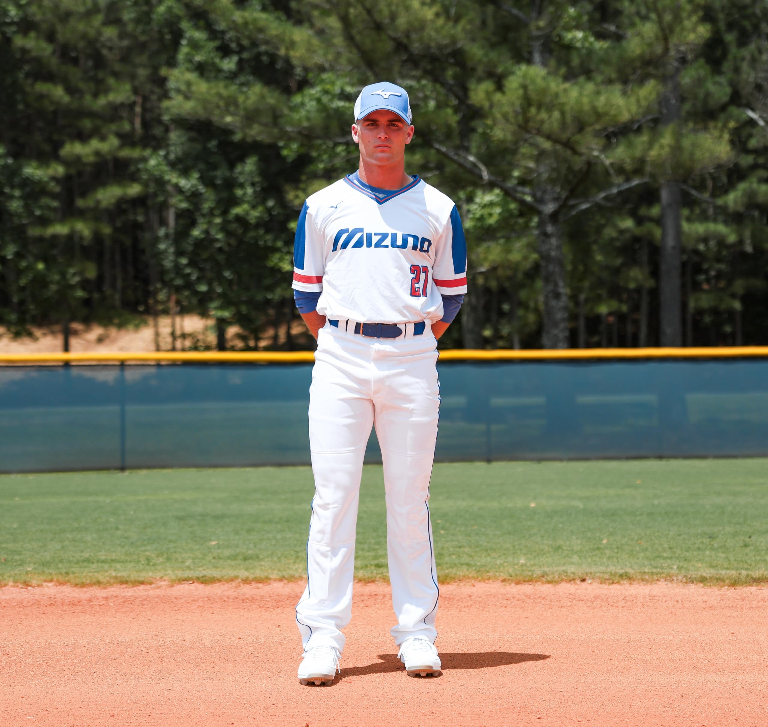 Mizuno Premier Pro Piped G2 Pantalones Premier Pro Piped Pant G2 S White-Red Hombre