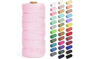 Natural Pink Macrame Cord: Crafting & Decorative Bliss