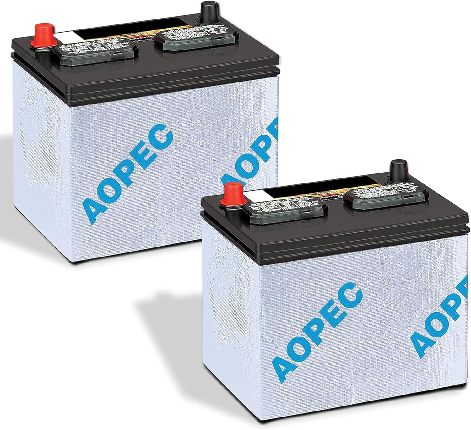 Universal Car Battery Insulation Kit | 40"x7" Cold Weather Insulation Blanket for Vehicle, Truck, 4WD, RV(2PC)