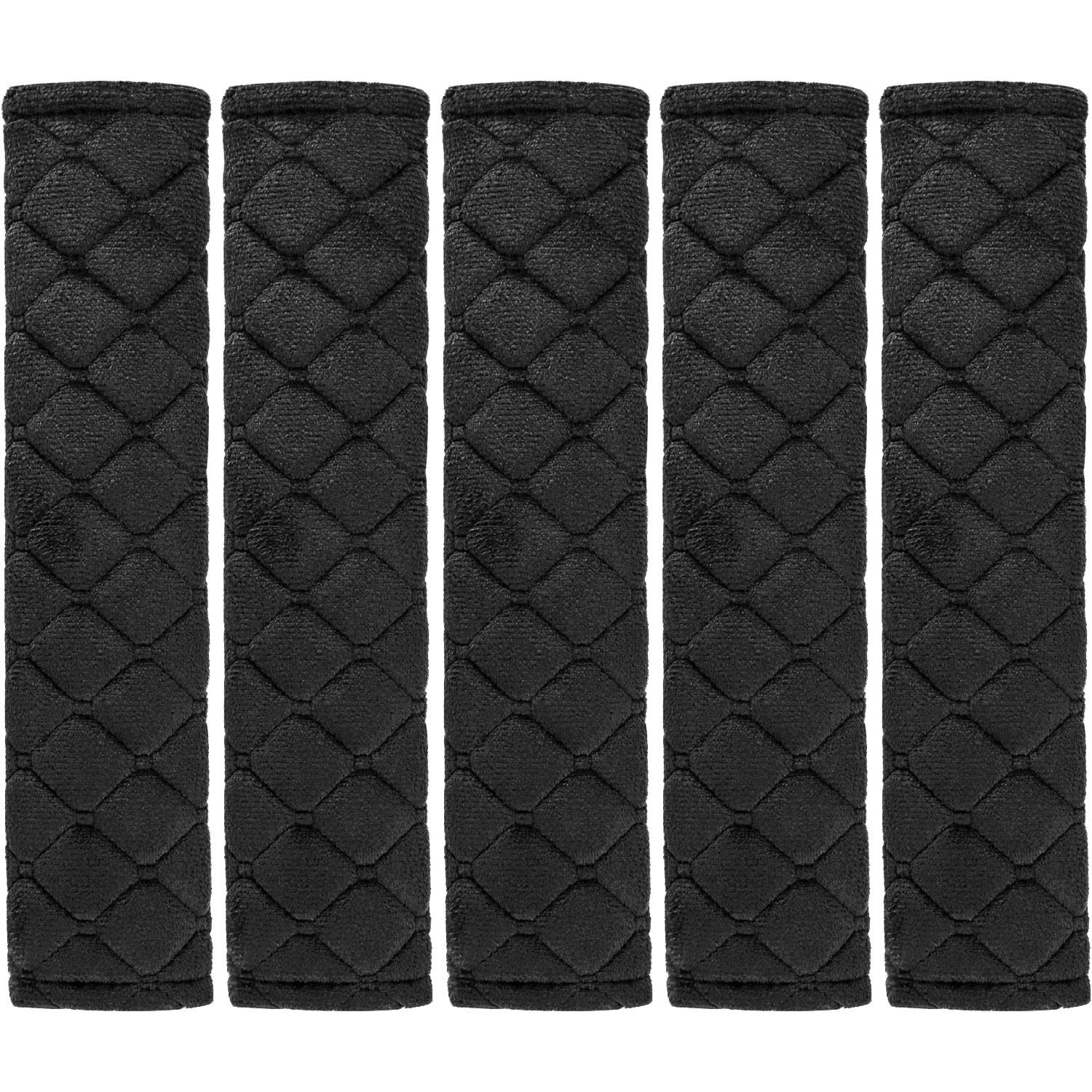 Onwon 5 Pcs Car Seat Belt Pads Universal Seat Belt Protector Soft Comfort Seat Belt Shoulder Strap Covers Harness Pads for Car and Bag Helps Protect