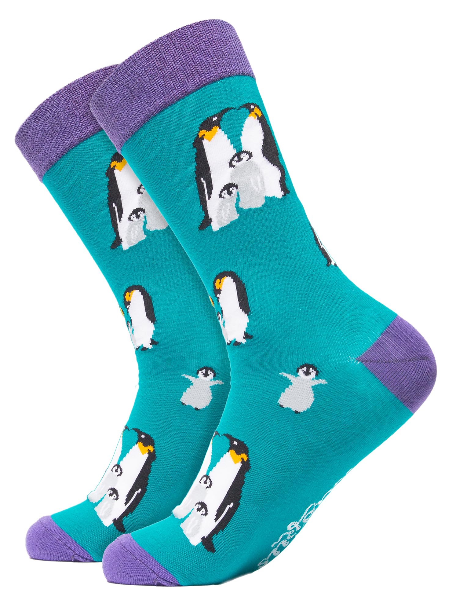 SOCTOPUS Penguin Socks Mens 9-12 Men Penguins We Are Family Fathers Day Gift