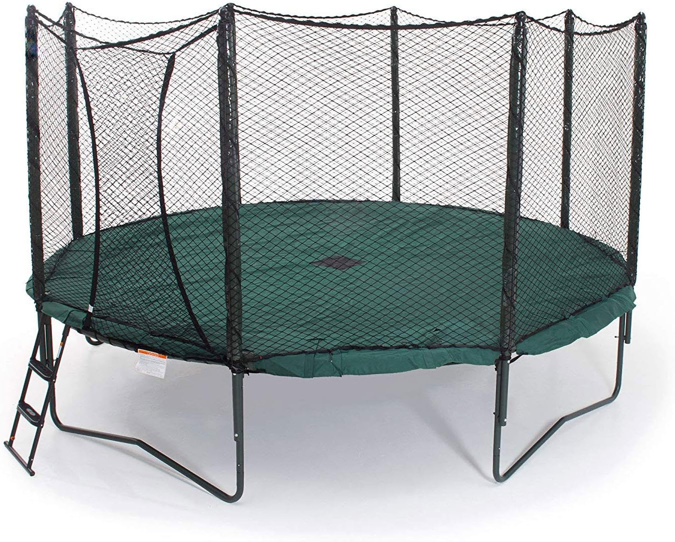 JumpSport 12 Foot Round Protective PVC Coated Trampoline Weather Cover for Rain and Sun, Green