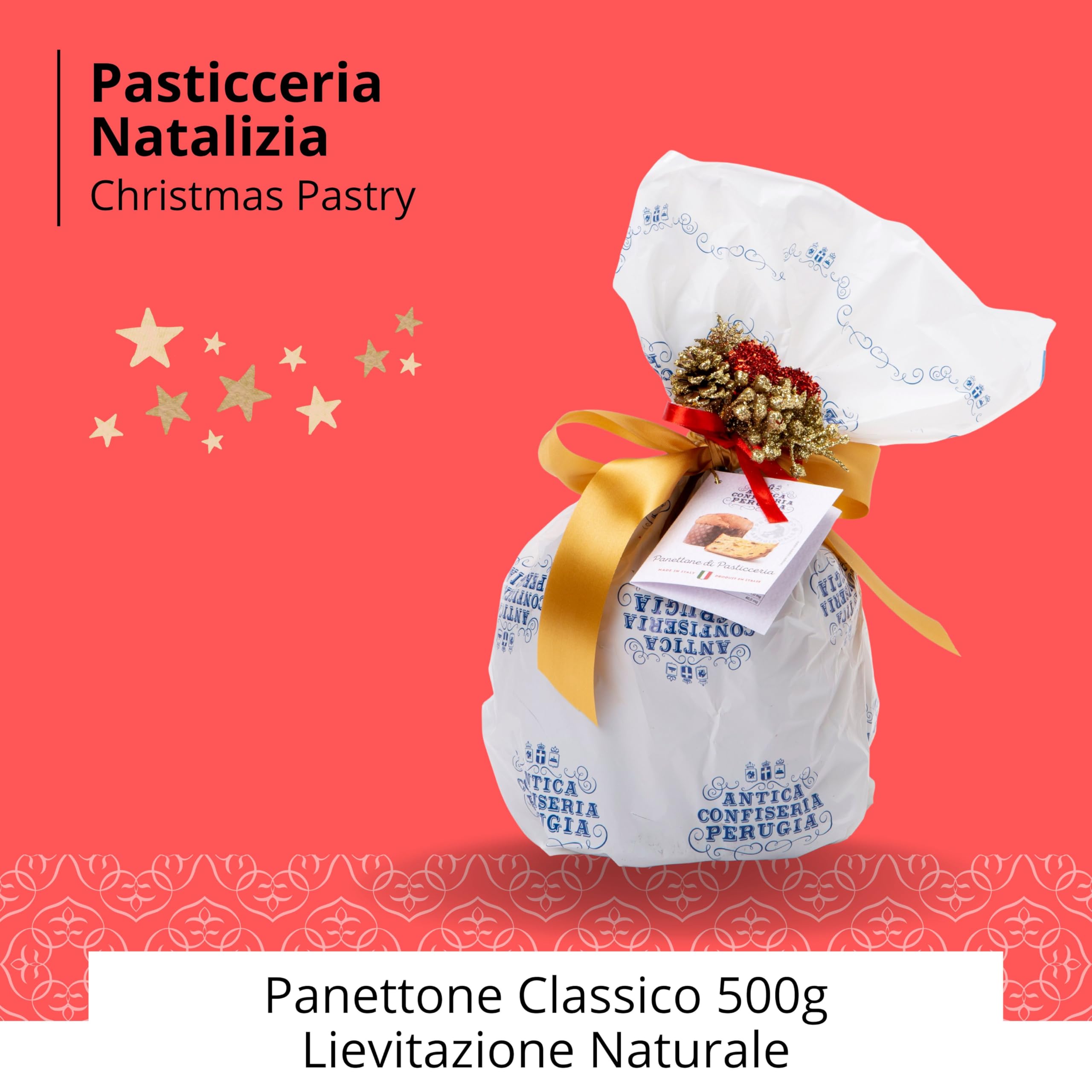 Cesti Natalizi Speciale Italia – Confezione Regalo Casa del Natale, Cesto Natalizio Gastronomico con Panettone da 500g e Prodotti Alimentari Dolci e Salati, 8 pezzi