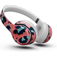 Design Skinz Leopard Coral and Teal V23 Skin Decal Vinyl Full-Body Wrap Kit Compatible with The Beats by Dre EP