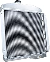 Vista 2 de Radiador de aluminio de 4 filas de repuesto para Jeep CJ3 CJ5 CJ6 DJ5 DJ6 1955 Willys Radiador 1955 1960 1961 1962 1963