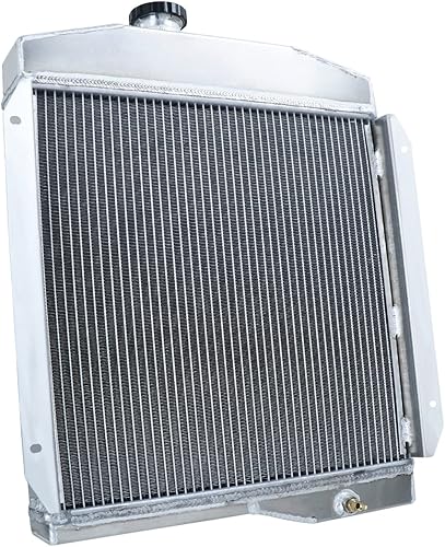 Miniatura 2 de Radiador de aluminio de 4 filas de repuesto para Jeep CJ3 CJ5 CJ6 DJ5 DJ6 1955 Willys Radiador 1955 1960 1961 1962 1963