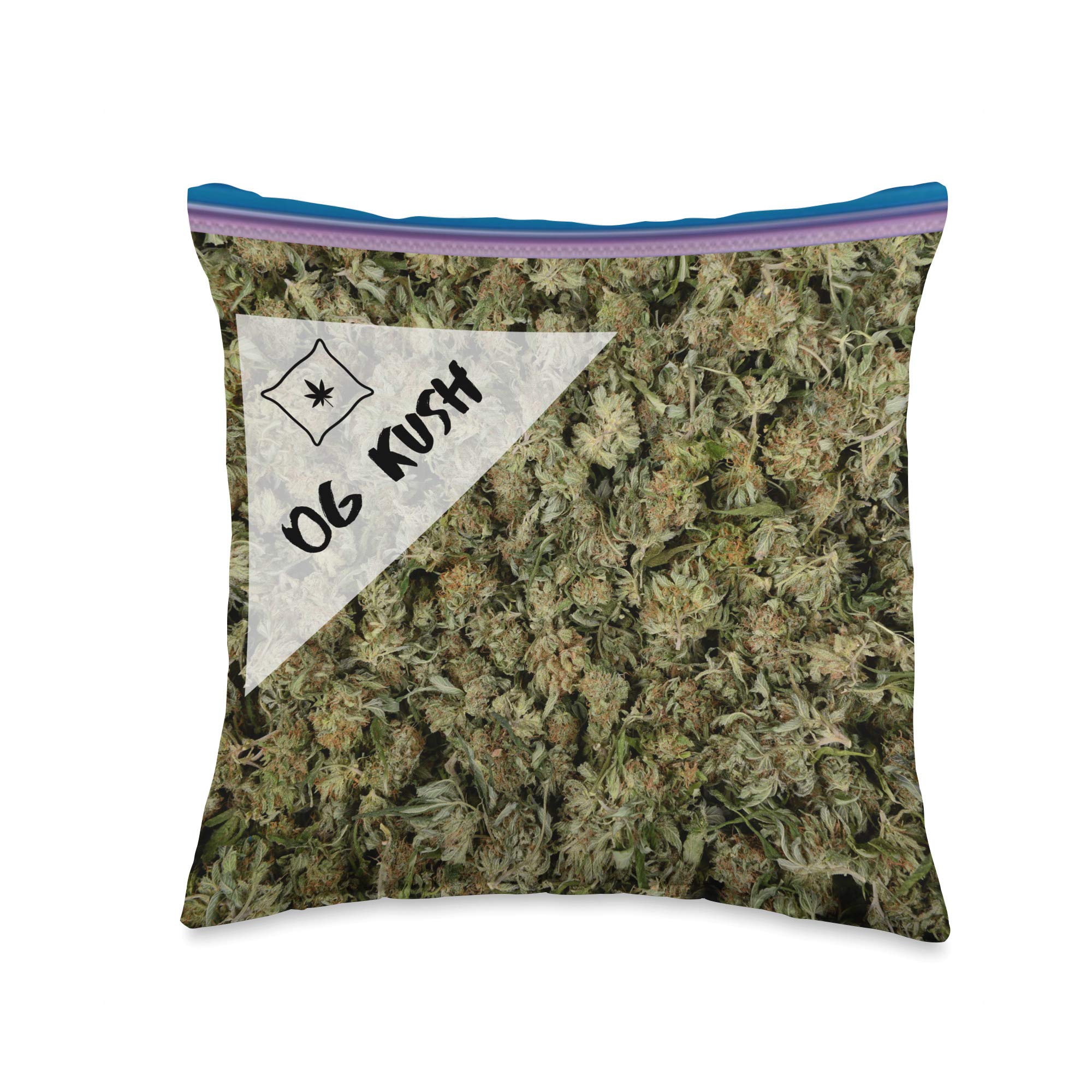 OG KUSH decorative weed pillow. Marijuana gift + accessories Throw Pillow