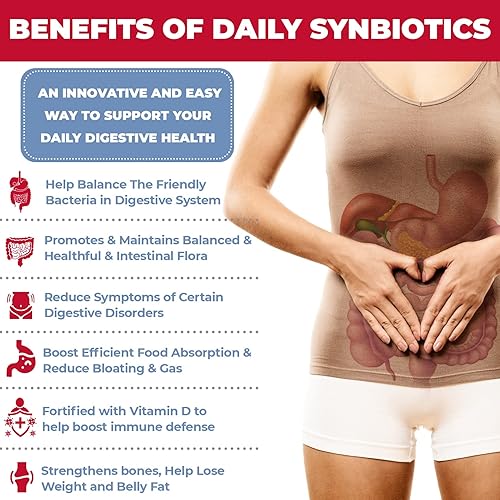 Miniatura 2 de Bifolacto Daily Synbiotics mezcla de probióticos y prebióticos para mujeres hombres y niños 30 paquetes de una sola porción apoya la salud digestiva