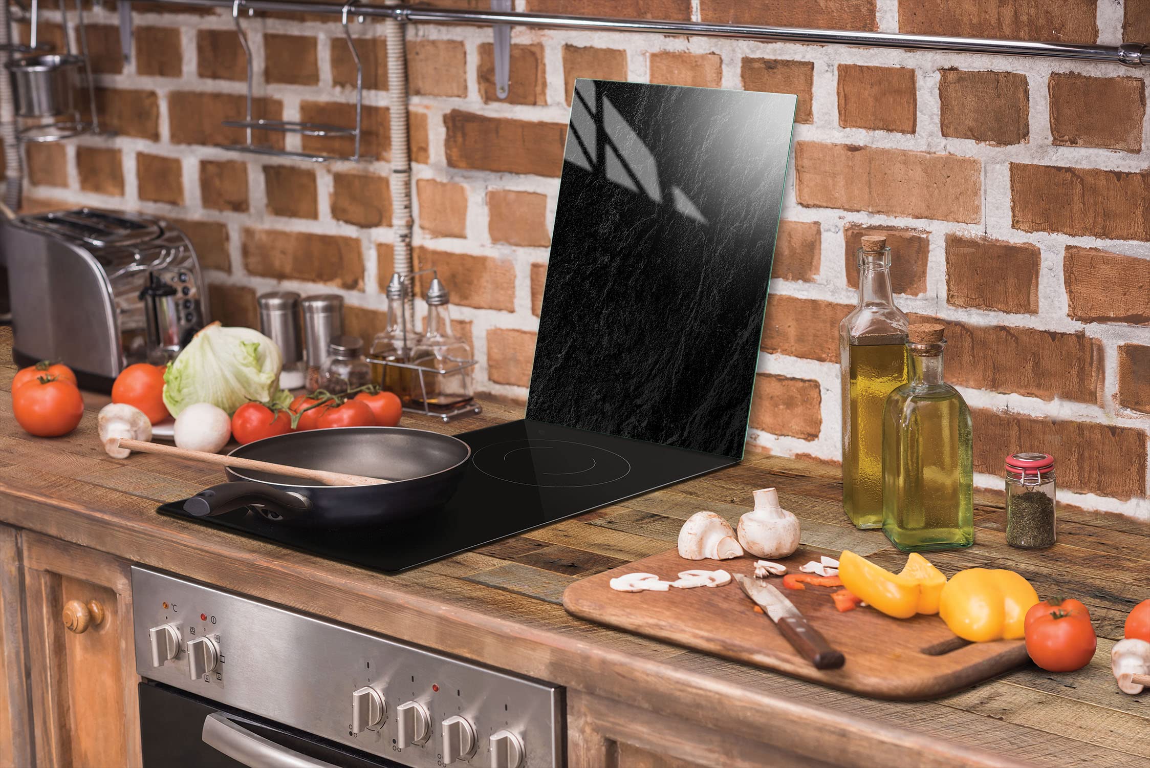 Cache Plaque En Verre Trempé – Dimensions 52x30 Cm, épaisseur 0,4 Cm, Idéal Pour Protection Ou Déco - 2