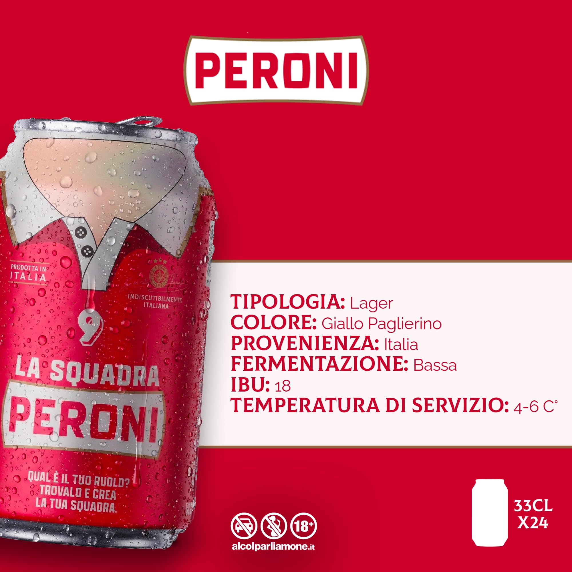 BIRRA PERONI IN LATTEN CL33X24PZ GRADATUR ALCOL