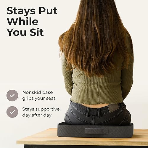 Miniatura 9 de Kolbs XX - Cojín grande para suelo, espuma viscoelástica XXL con elegante terciopelo de felpa para oficina, meditación, juegos, suelo, cojín para