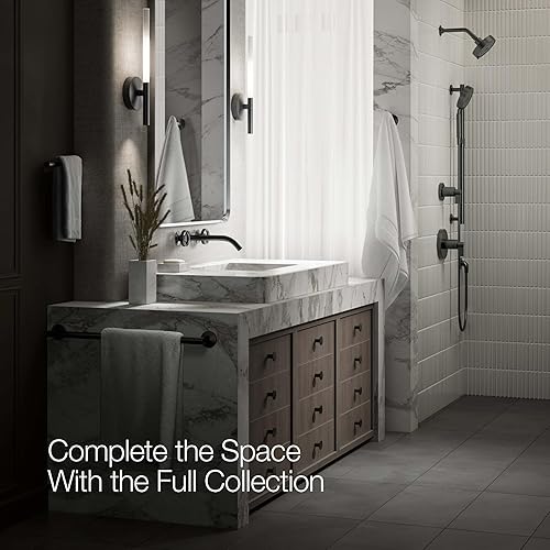 Miniatura 7 de Kohler K-T77981-9-BL Components - Grifo para lavabo de baño, color negro mate