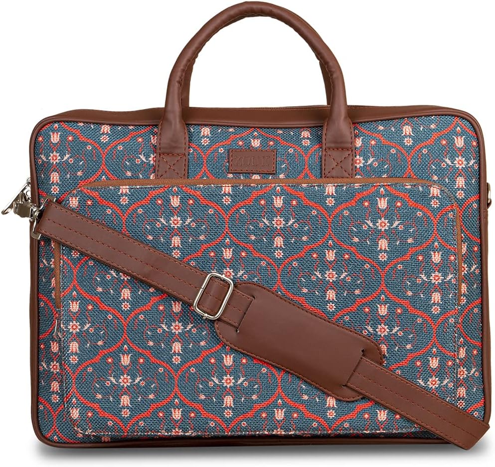ZOUK Printed Unisex laptop messenger bag for work