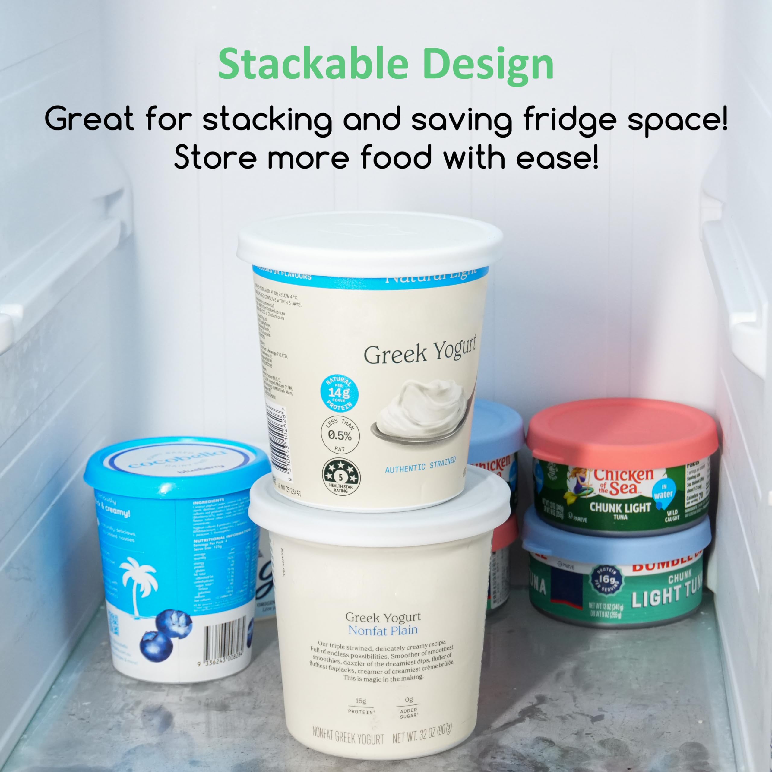 Amazon.co.jp: Kiicii シリコン蓋 2個パック Chobani 32オンス 