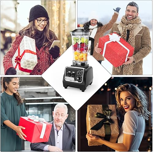 Miniatura 6 de Licuadoras profesionales para cocina, licuadora de batidos de gran capacidad de 2 L, licuadora de encimera doméstica y comercial de alta potencia de