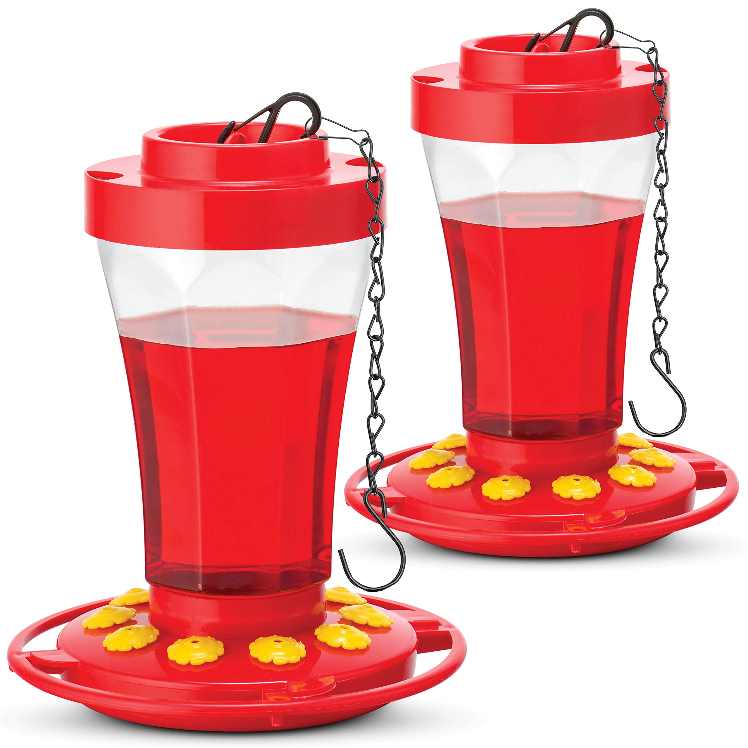 Buy Hummingbird Feeder 32 oz [Set of 2] Plastic Hummingbird Feeders for