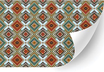 HTV4U Abstract Oil Painting Patterned Heat Transfer Vinyl African Diamond, 18.5" x 3 Yards - Iron on Vinyl, Heat Press Transfer Paper, Graphic Design