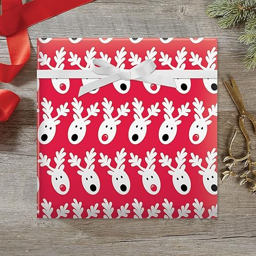 Miniatura 9 de Current Winter Friends - Papel de regalo enrollado de Navidad, rollo de regalo jumbo de 23 pulgadas x 32 pies, 61 pies cuadrados en total
