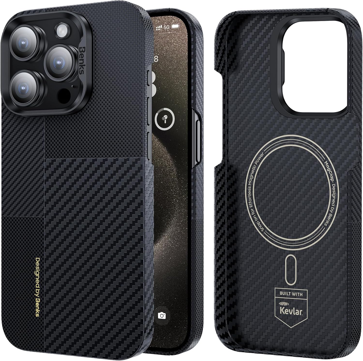 Mous Funda Magnética Para IPhone 17 Pro Max De 6,9 Pulgadas, Compatible