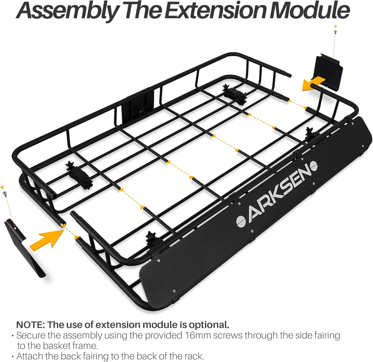 Buy ARKSEN 30 x 50 Inch Universal 150LB Heavy Duty Roof Rack Cargo with Extension Car Top