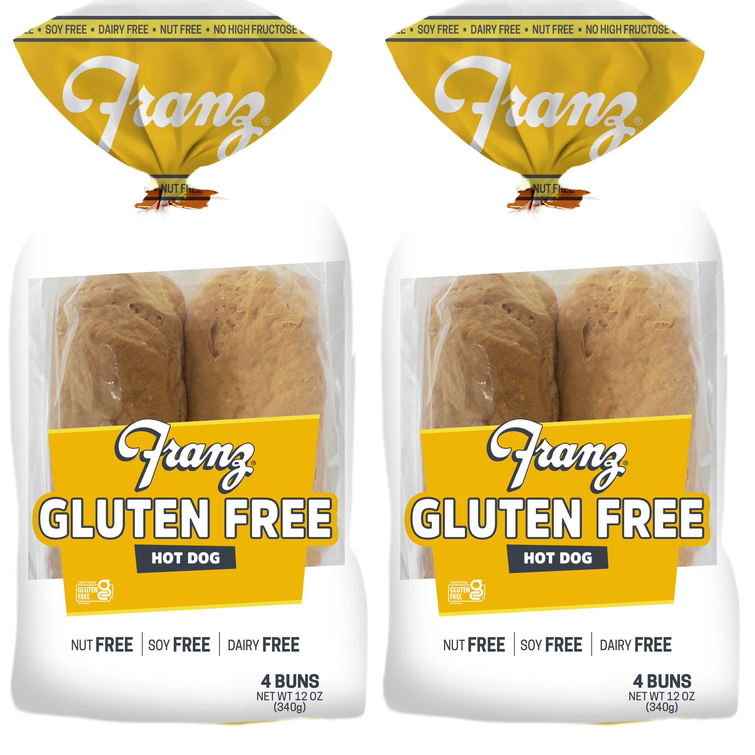 Franz BakeryGluten Free Hot Dog Buns - 2 Pack (2 x 12oz)