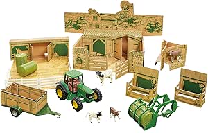 Britains Farm in a Box Playset, Collectable Farm Set Toy for Children, Farm Toy Set with Tractor, Animals and Accessories, 1:32 Toy Tractor Suitable for Children Aged 3 Years an older