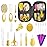 Baby Healthcare and Grooming Kit for Newborn Kids, 24PCS Upgraded Safety Baby Care Kit, Newborn Nursery Health Care Set, Baby Care Products (Yellow)