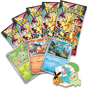 Pokemon TCG: Mega EvolutionAscended Heroes First Partners Deluxe Pin Collection (3 Foil Promo Cards, 1 Deluxe Pin & 5 Booster Packs