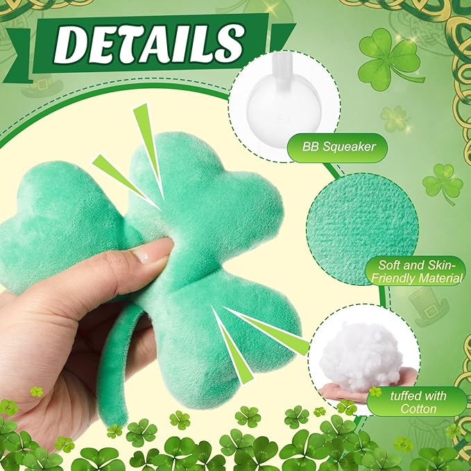Juguetes para Perros Civaner Trébol San Patricio 12 Piezas miniatura 5